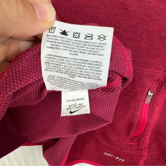 Nike Thermal Brushed Fleece Lined Cowl Neck Pullover Women’s Size Large Dri-Fit - Picture 8 of 10